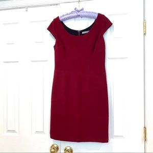 Andrew Marc Maroon dress Sz 10